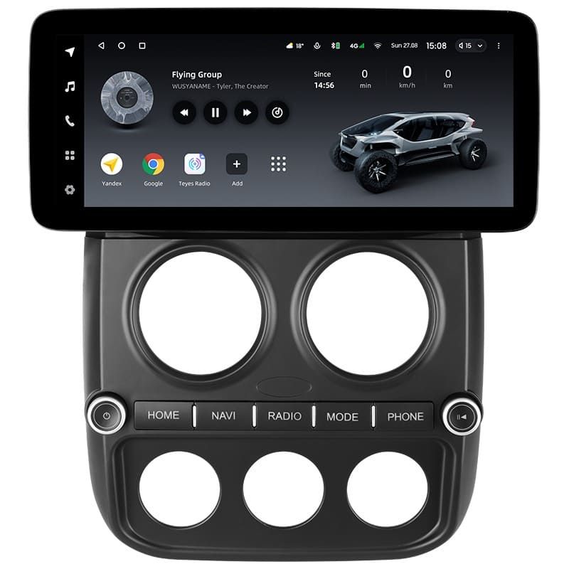 Переходная рамка Jeep Compass MK (2010-2016) (12,3")