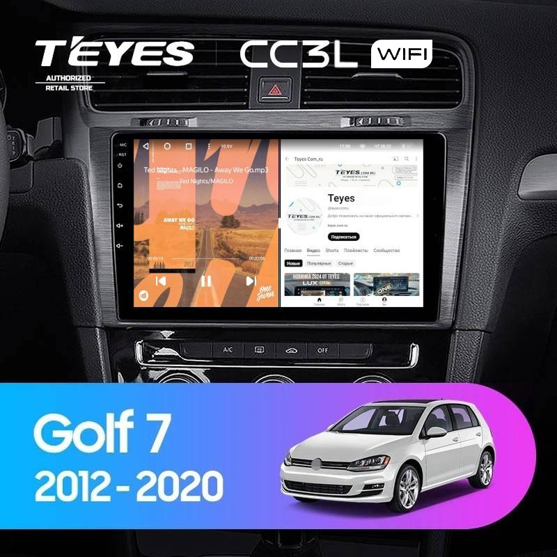 Штатная магнитола Teyes CC3L WiFi 2/32 Volkswagen Golf 7 MK7 (2012-2020) F2