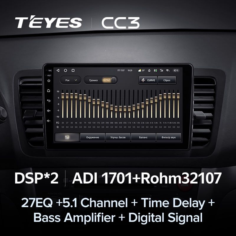 Штатная магнитола Teyes CC3 4/32 Subaru Legacy 4 (2003-2009)