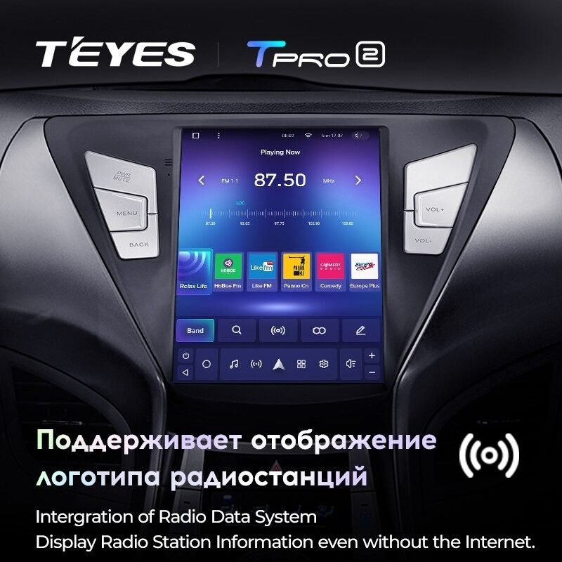Штатная магнитола Tesla style Teyes TPRO 2 4/32 Hyundai Elantra 5 JK GD MD UD (2011-2015) F1