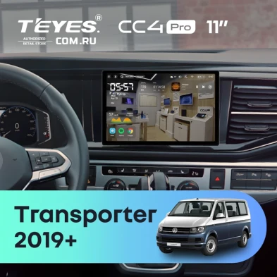 Штатная магнитола Teyes CC4 Pro 12/256 Volkswagen Transporter (T6) 2019+ (11")