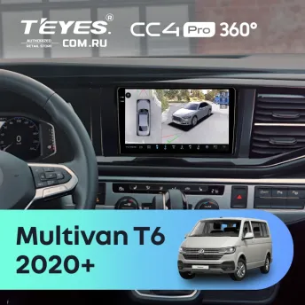 Штатная магнитола Teyes CC4 Pro 360 8/128 Volkswagen Multivan (T6) 2020+