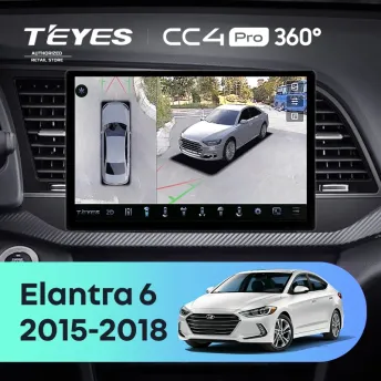 Штатная магнитола Teyes CC4 Pro 360 8/128 Hyundai Elantra 6 (2015-2018) Тип-B (13")