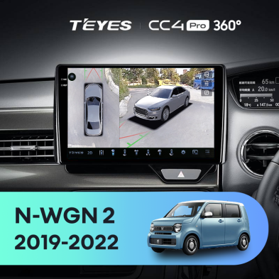 Штатная магнитола Teyes CC4 Pro 360 8/128 Honda N-WGN 2 (2019-2022) Правый руль