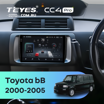Штатная магнитола Teyes CC4 Pro 12/256 Toyota bB 1 (2000-2005)