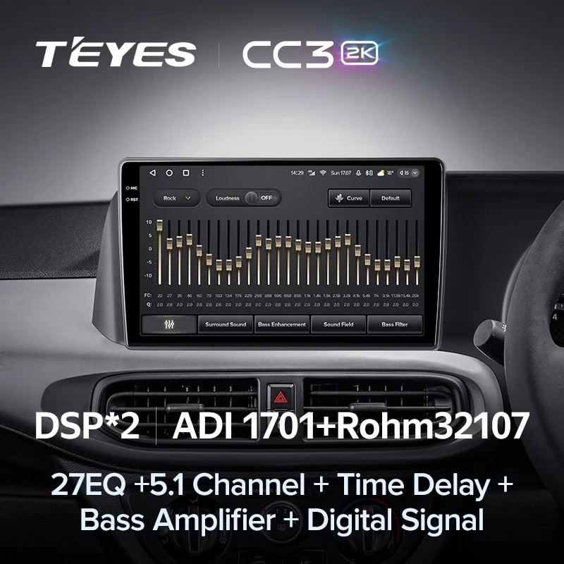 Штатная магнитола Teyes CC3 2K 360 6/128 Hyundai i10 3 (2019-2023) Правый руль