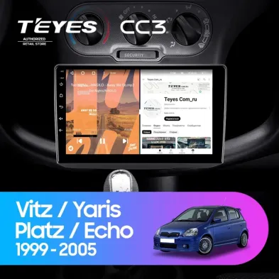 Штатная магнитола Teyes CC3 4/32 Toyota Platz (1999-2005) F1