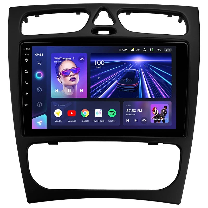 Штатная магнитола Teyes CC3 4/32 Mercedes-Benz C/CLK-Class S203 W203 W209 A209 (2000-2005) F1