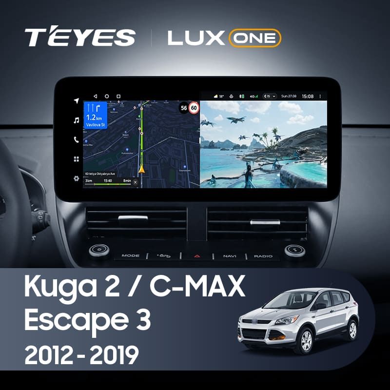 Штатная магнитола Teyes LUX ONE 4/32 Ford C-MAX (2012-2019)