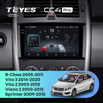 Штатная магнитола Teyes CC4 Pro 8/128 Mercedes-Benz Vito W639\W447 (2006-2022)