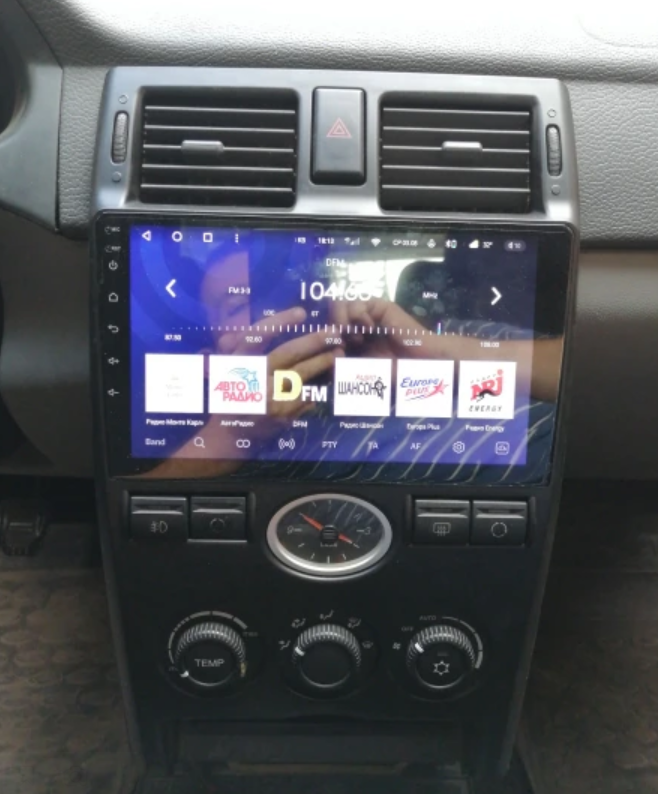 Переходная рамка Lada Priora (2007-2013) F2 (серебро) (9")