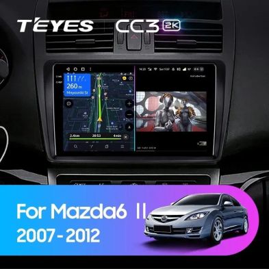 Штатная магнитола Teyes CC3 2K 4/32 Mazda 6 GG (2002-2007)