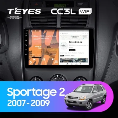 Штатная магнитола Teyes CC3L WiFi 2/32 Kia Sportage 2 (2007-2009)