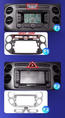Штатная магнитола Teyes CC3 2K 4/32 Volkswagen Tiguan 1 NF (2006-2016) F1 (13")