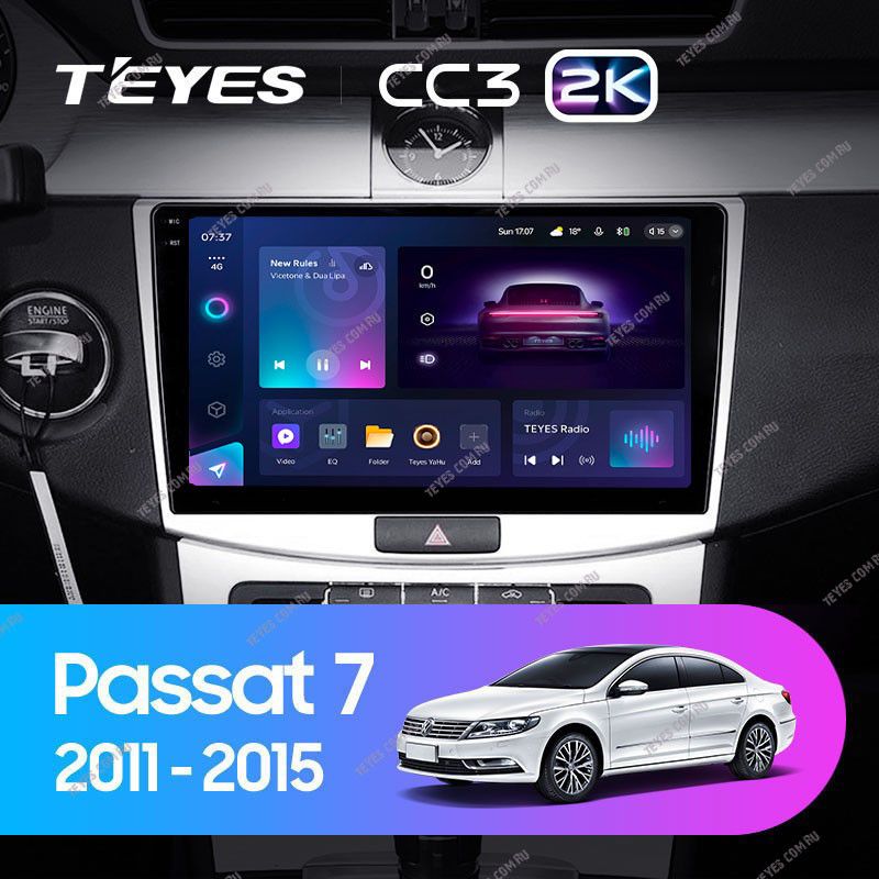 Штатная магнитола Teyes CC3 2K 360 6/128 Volkswagen Passat B6 (2005-2010) \ B7 (2010-2015)
