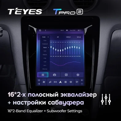 Штатная магнитола Tesla style Teyes TPRO 2 4/32 Audi A3 2 8P (2003-2013)