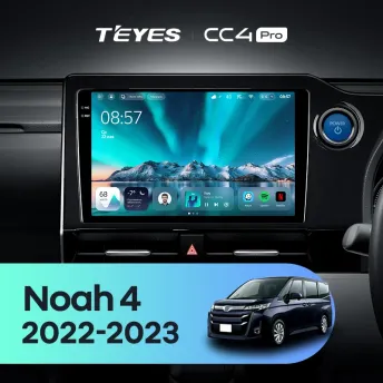 Штатная магнитола Teyes CC4 Pro 8/128 Toyota Noah 4 R90 (2022-2023) Правый руль