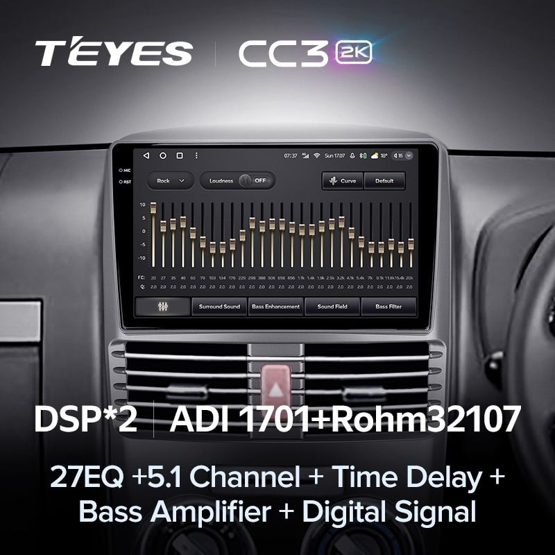 Штатная магнитола Teyes CC3 2K 4/32 Toyota Rush (2015-2018) Правый руль