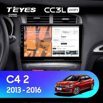 Штатная магнитола Teyes CC3L WiFi 2/32 Citroen C4 (2013-2016) B7