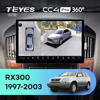 Штатная магнитола Teyes CC4 Pro 360 8/128 Lexus RX300 XU10 (1997-2003) F1 (13")