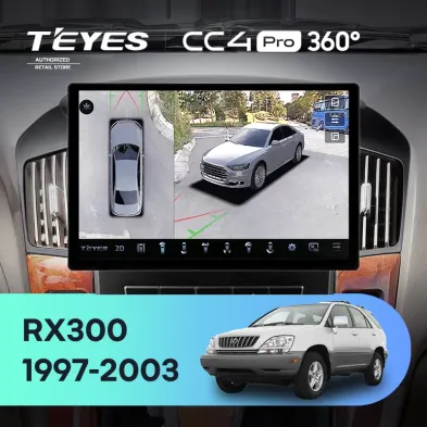 Штатная магнитола Teyes CC4 Pro 360 8/128 Lexus RX300 XU10 (1997-2003) F1 (13")