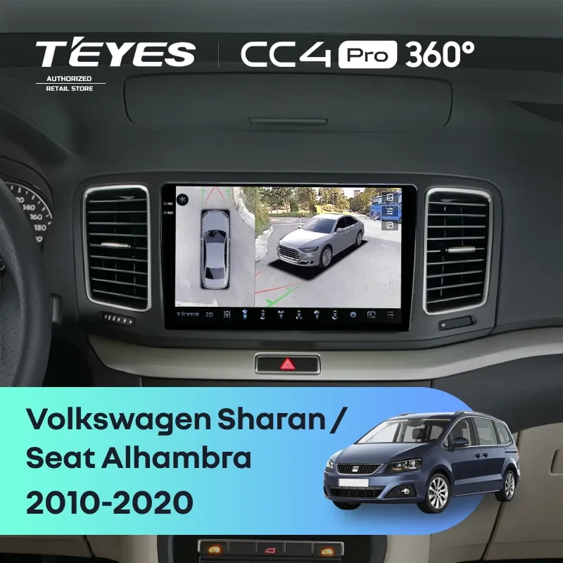 Штатная магнитола Teyes CC4 Pro 360 12/256 Volkswagen Sharan (2010-2015)