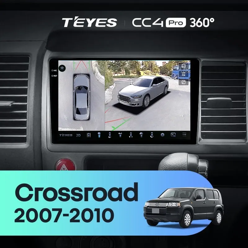 Штатная магнитола Teyes CC4 Pro 360 8/128 Honda Crossroad (2007-2010) Правый руль