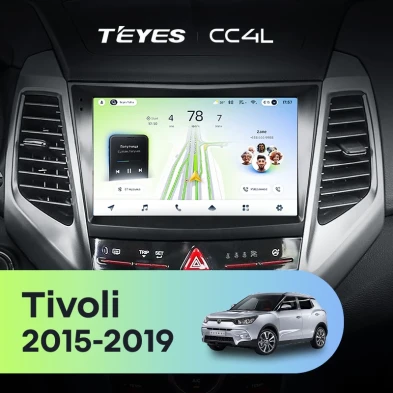 Штатная магнитола Teyes CC4L 6/64 SsangYong Tivoli (2015-2019)