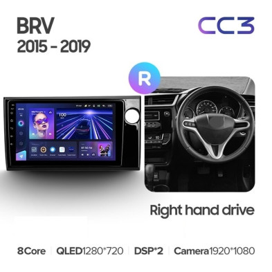 Штатная магнитола Teyes CC3 4/32 Honda BRV (2015-2019) Правый руль