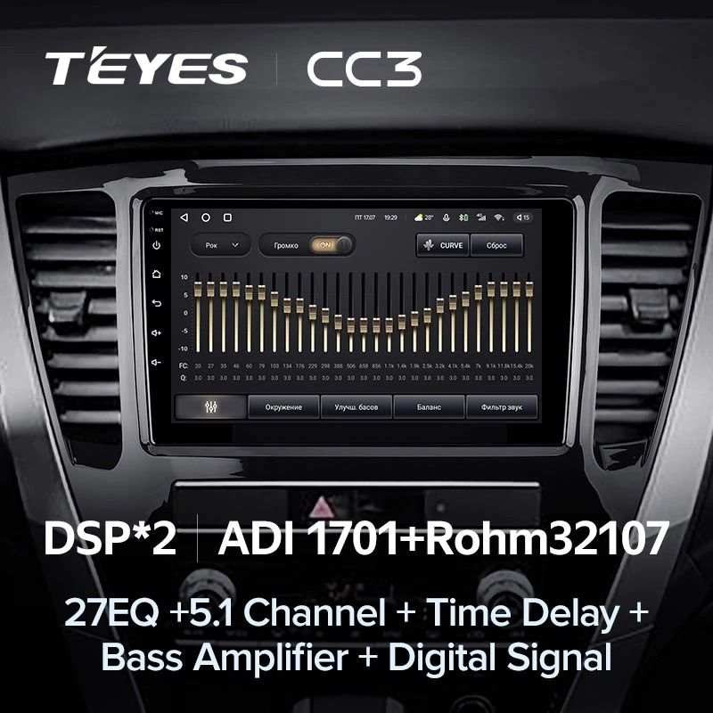 Штатная магнитола Teyes CC3 4/32 Mitsubishi Pajero Sport 3 (2020-2021)
