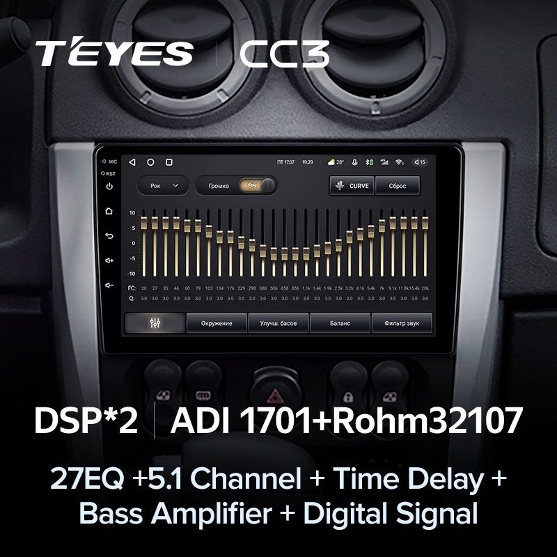 Штатная магнитола Teyes CC3 4/32 Nissan Almera 3 G15 (2012-2018) F1