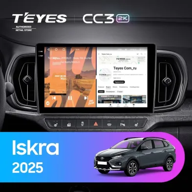 Штатная магнитола Teyes CC3 2K 6/128 LADA Iskra SW Cross 2025 Тип-B