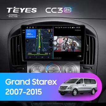 Штатная магнитола Teyes CC3 2K 6/128 Hyundai Grand Starex (2007-2015) F1