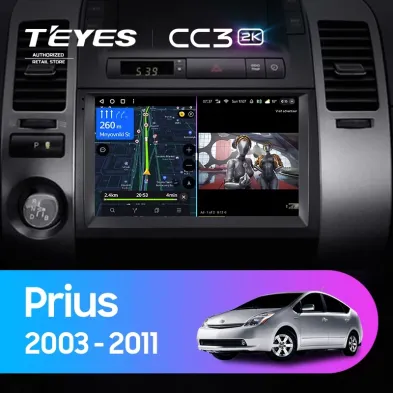 Штатная магнитола Teyes CC3 2K 360 6/128 Toyota Prius XW20 (2003-2011) F1