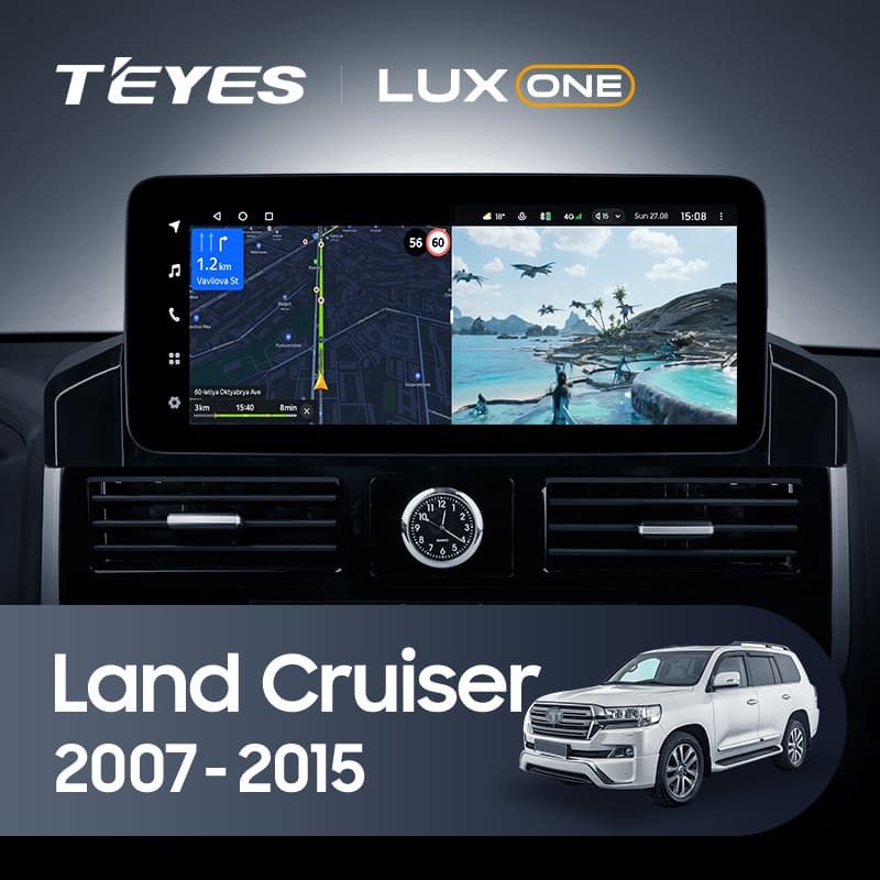 Штатная магнитола Teyes LUX ONE 360 6/128 Toyota Land Cruiser 200 (2007-2015) Тип-B