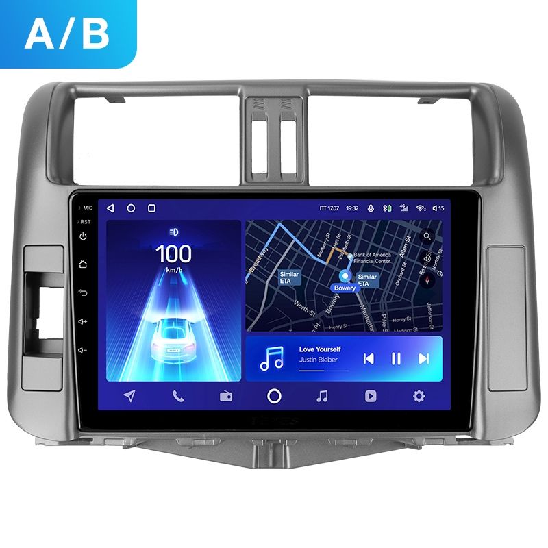 Переходная рамка Toyota Land Cruiser Prado 150 (2009-2013) F1 Тип-B бронза (9")