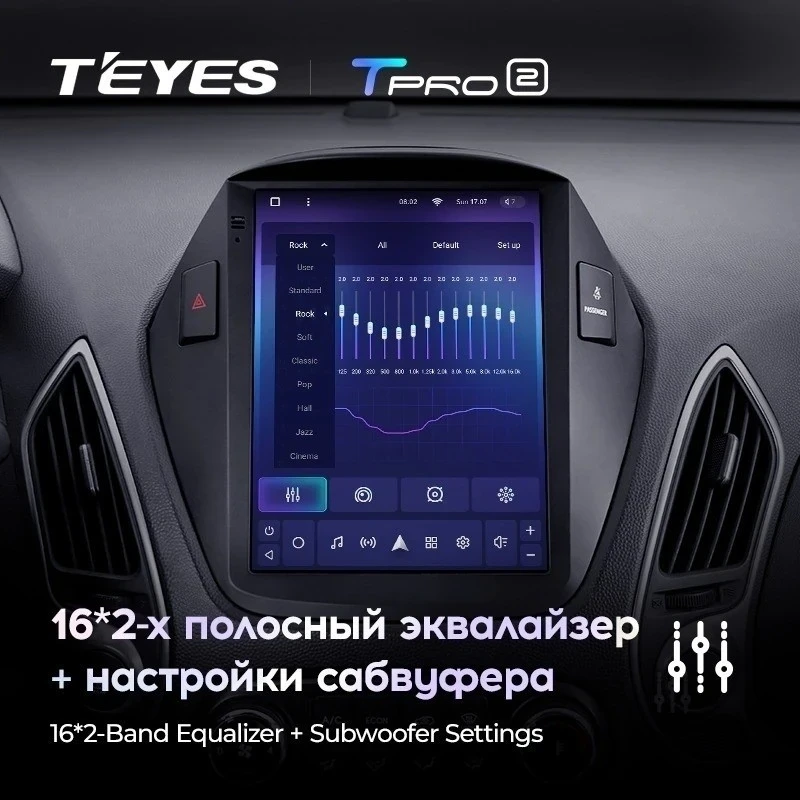 Штатная магнитола Tesla style Teyes TPRO 2 4/32 Hyundai IX35 (2009-2015) F2 Тип-AB