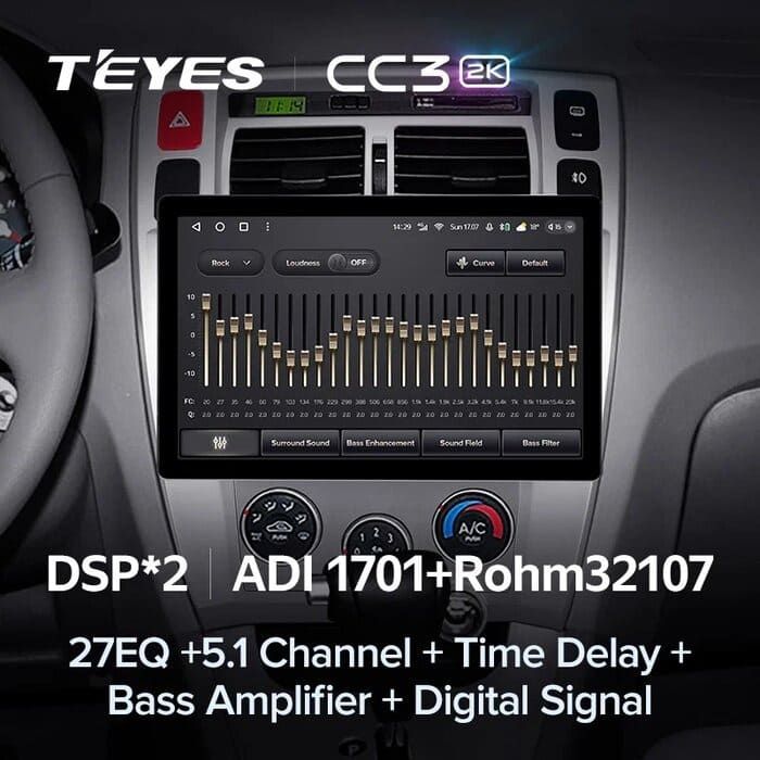 Штатная магнитола Teyes CC3 2K 4/64 Hyundai Tucson 1 (2004-2009) (13")