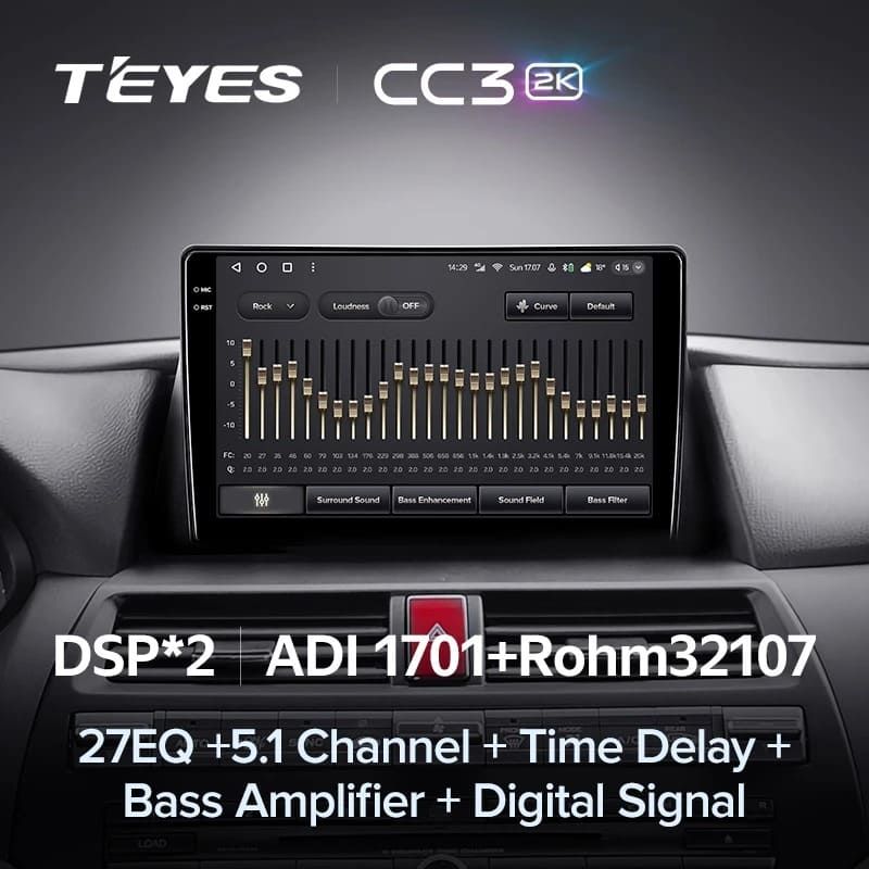 Штатная магнитола Teyes CC3 2K 4/64 Honda Crosstour 1 TF (2009-2015)