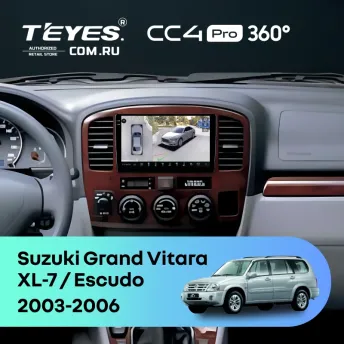 Штатная магнитола Teyes CC4 Pro 360 12/256 Suzuki Grand Vitara XL-7 (2003-2006)