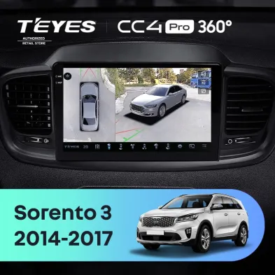 Штатная магнитола Teyes CC4 Pro 360 8/128 Kia Sorento 3 Prime (2014-2017) Тип-B