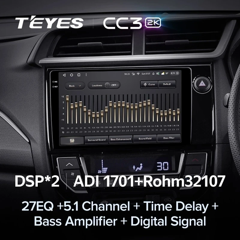 Штатная магнитола Teyes CC3 2K 360 6/128 Honda BRV (2015-2019) Правый руль