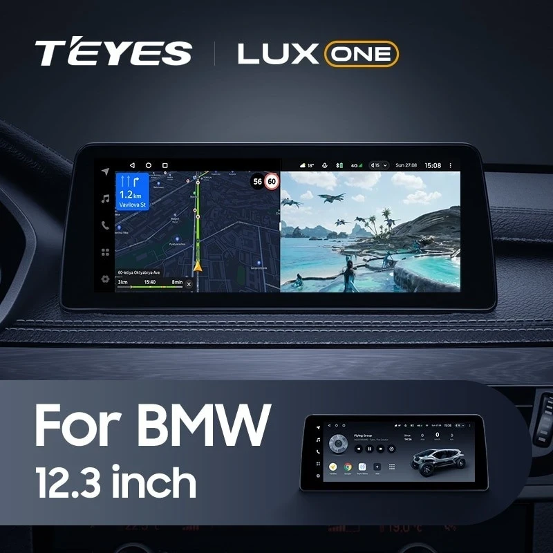 Штатная магнитола Teyes LUX ONE 6/128 BMW X1 F48 (NBT) (2015-2023)