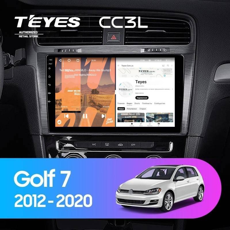 Штатная магнитола Teyes CC3L 4/64 Volkswagen Golf 7 MK7 (2012-2020) F2
