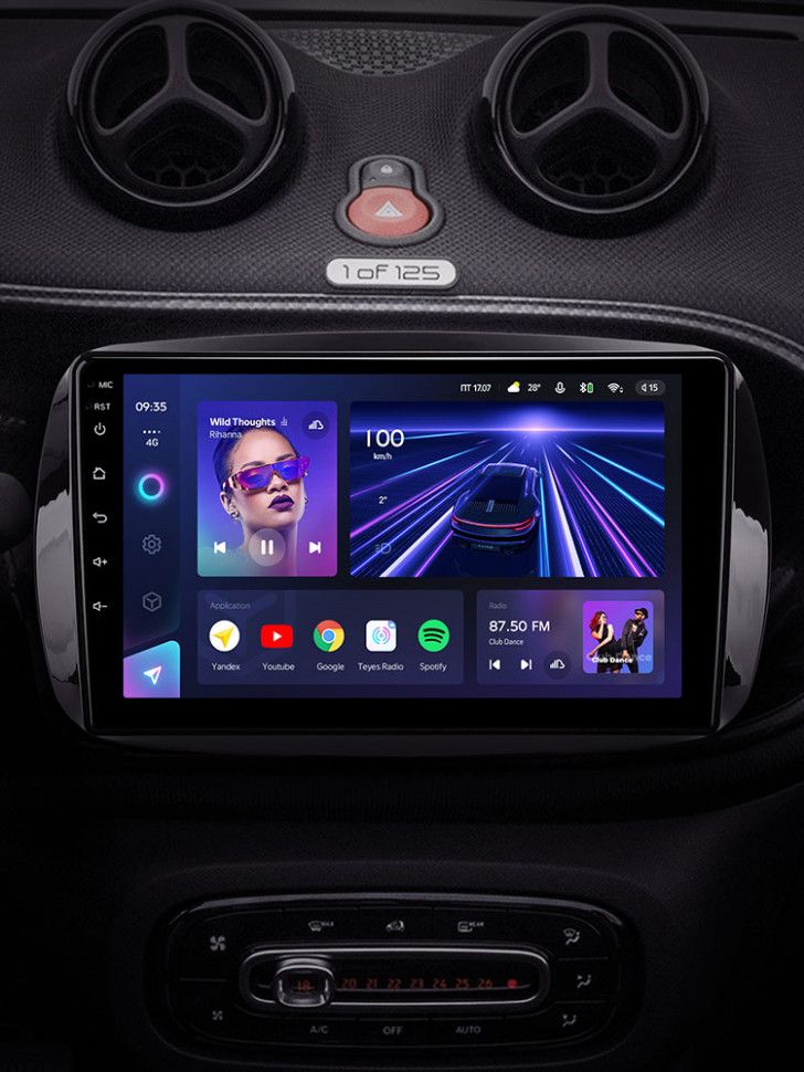 Штатная магнитола Teyes CC3 4/32 Mercedes-Benz Smart Fortwo 3 C453 A453 W453 (2014-2020)