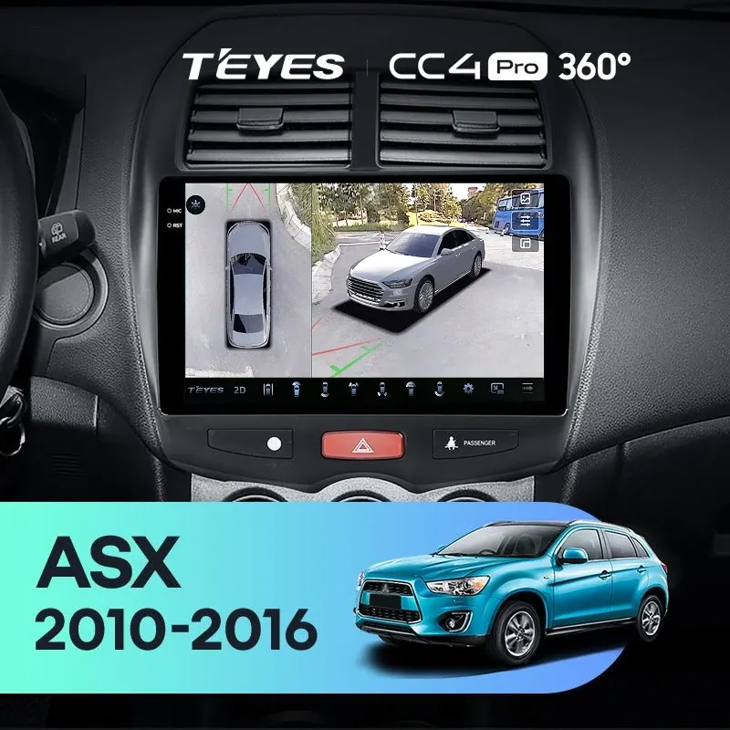 Штатная магнитола Teyes CC4 Pro 360 12/256 Mitsubishi ASX 1 (2010-2016) Тип-A