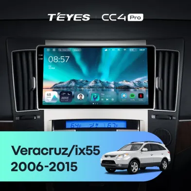 Штатная магнитола Teyes CC4 Pro 12/256 Hyundai ix55 (2006-2015)
