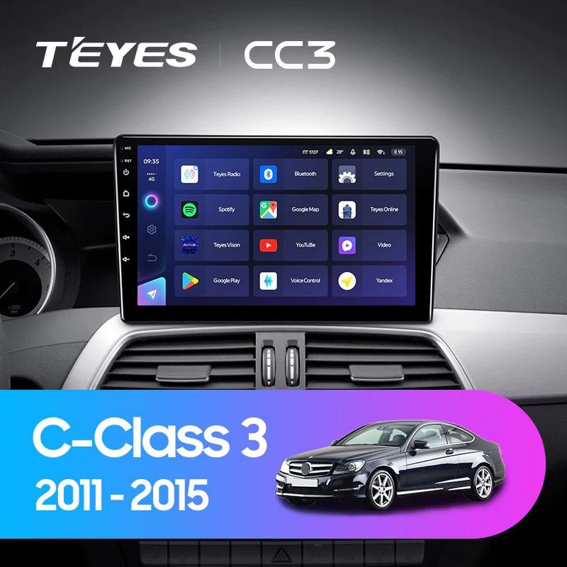 Штатная магнитола Teyes CC3 4/32 Mercedes-Benz C-Class W204 C204 S204 (2011-2015)