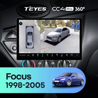 Штатная магнитола Teyes CC4 Pro 360 8/128 Ford Focus 1 (1998-2005) (13")