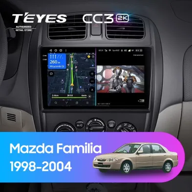 Штатная магнитола Teyes CC3 2K 4/32 Mazda Familia (BJ) (1998-2004)